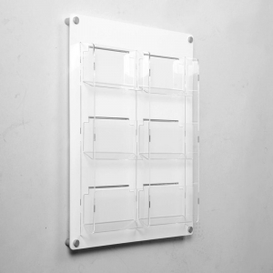 Wholesale Acrylic Wall Mounted Postcard Display Holder 