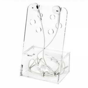 Acrylic Earphones Holder for mobile Phone Accessories Stand 