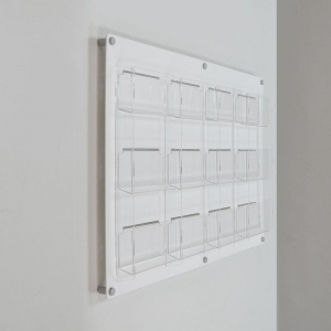 Wholesale Acrylic Wall Mounted Postcard Display Holder 