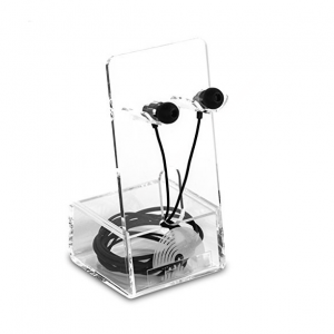 Acrylic Earphones Holder for mobile Phone Accessories Stand 
