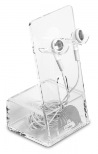 Acrylic Earphones Holder for mobile Phone Accessories Stand 