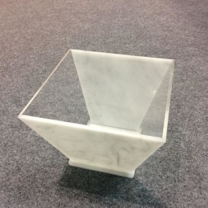Square acrylic salad serving bowl / tray 