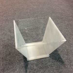 Square acrylic salad serving bowl / tray 