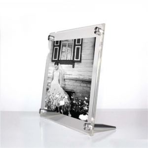 Clear acrylic magnetic photo picture frame 