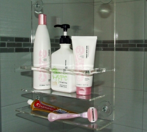 Customized Clear Acrylic Shower Caddy 