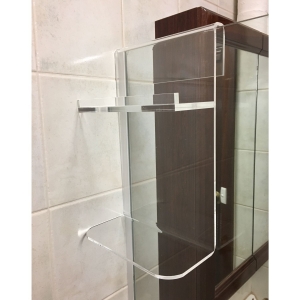 Customized hanging acrylic bathroom shelves shower caddy 