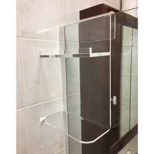 Factory sale of Clear hanging acrylic bathroom shower caddy 