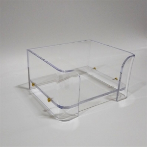 Round clear acrylic pet dog bed 