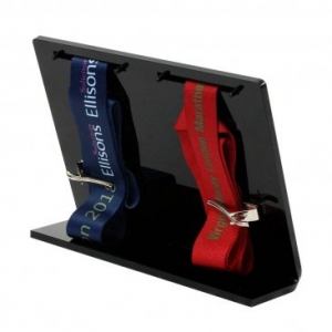 Customized Desktop Acrylic Double Medal Display Holder 