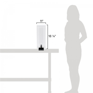 wholesale clear 3 gallon acrylic beverage dispenser 
