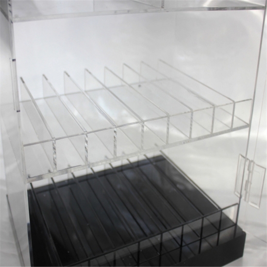 Factory Price 3 Tiers Acrylic Cigarette Display Case With Lock
