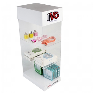 3 tier acrylic large display case lucite display cabinet for storage 