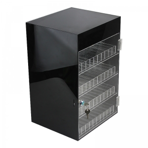 wall mounted custom plastic eliquid display case acrylic table top tobacco display rack 