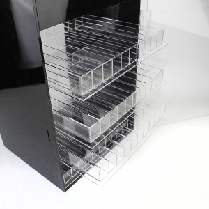 wall mounted custom plastic eliquid display case acrylic table top tobacco display rack 