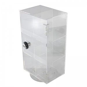 Factory wholesale Acrylic Mobile Phone Accessories Display Stand With Coded Lock 