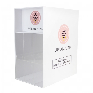 custom large white acrylic display case lucite display cabient for shop 