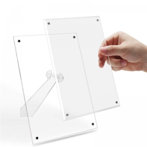 5x7 Tabletop acrylic clear photo frame with magnets 