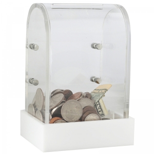 donating box suggestion box clear acrylic