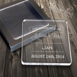 clear square lucite cup display acrylic cocktail napkin coasters 