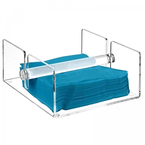 Custom clear acrylic party napkin holder case for sale 