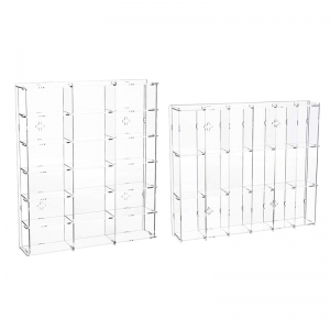 Wall mounted customized acrylic display box wholesale 