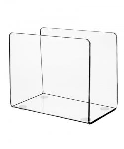 wholesale pmma restaurant napkin rack clear u shape acrylic napkin holder 