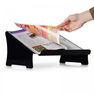 Slanted acrylic open book holder perspex lectern 