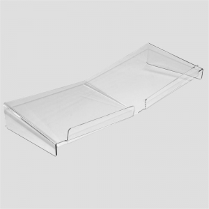 Wholesale acrylic open book holder perspex album display stand 