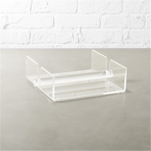 factory pmma transparent tissue rack clear acrylic beverage napkin holder 