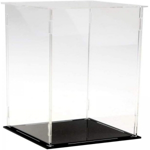 Wholesale Custom Size Clear Acrylic Display Box with White Base