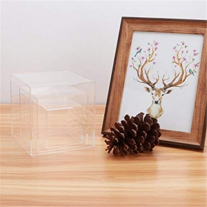 Customized crystal clear acrylic cdisplay box persprx cubes 