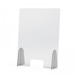 Detachable acrylic protective shield screen perspex sneeze guard 