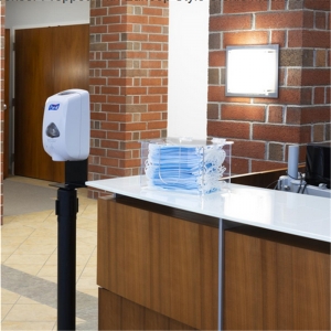 Desktop PMMA acrylic glove dispenser lucite mask holder box 