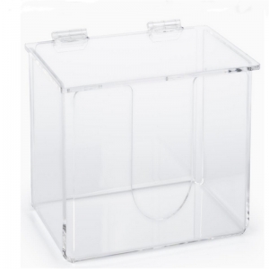 Desktop PMMA acrylic glove dispenser lucite mask holder box 