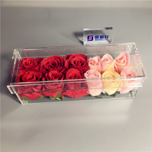 acrylic rose display box	
