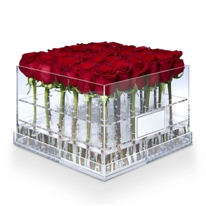 Wholesale 36 holes acrylic rose flowe box 