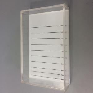 clear acrylic single eyelash extension box lashes tray 
