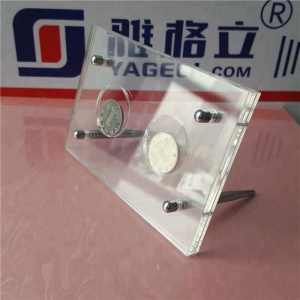 custom wholesale acrylic coin display stand 