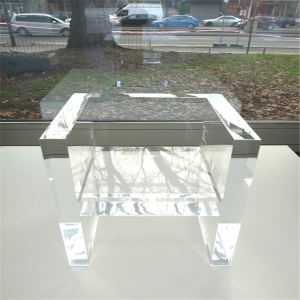 YAGELI modern clear custom lucite furniture stool acrylic chair with arms 