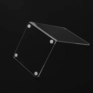 Transparent Clear Acrylic Bookends L-shaped Desktop Organizer Office Stationery Book End Reading Office Accessories 