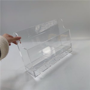 Modern 4 bottles and 4 glasses wall mounted acrylic wine rack 