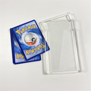 Wholesale acrylic Pokemon Booster card holder box with mgnetic lid 