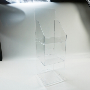 Wholesale 3 tiers clear dismountable acrylic cabinet perspex retail rack 