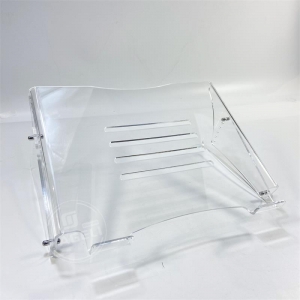 Transparent acrylic desktop laptop stand raiser 
