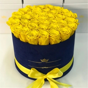 Wholesale paper hat rose box cardboard flower box 