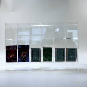 Clear wholesale perspex acrylic Pokemon booster pack dispenser 