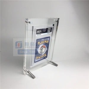 Wholesale transparent acrylic single PSA graded card holder 