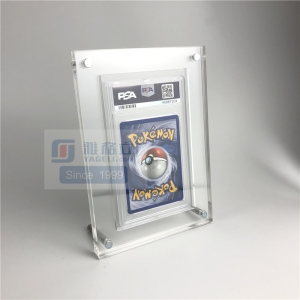 Free standing lucite acrylic single PSA holder frame 