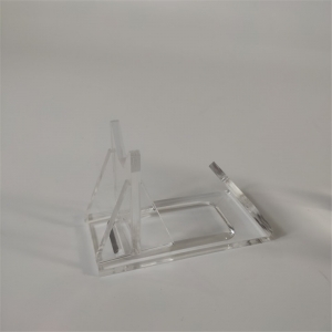 Removable small clear acrylic display stand perspex rack 