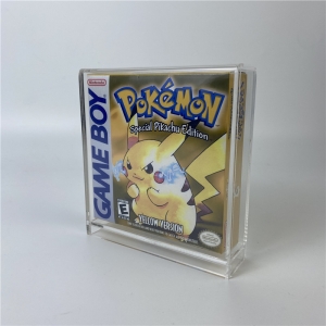 Wholesale perspex Pokemon Gameboy color box acrylic video game case 